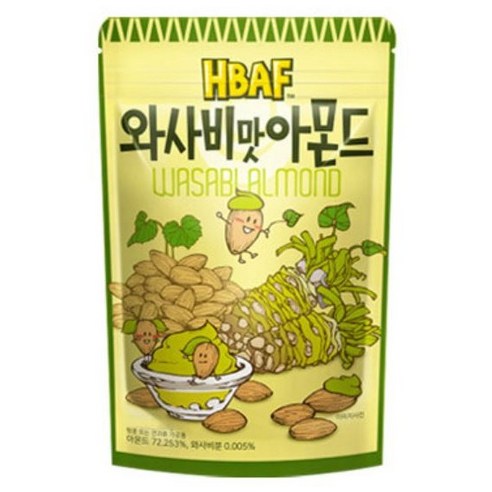 탐스 와사비맛 아몬드, 130g, 20개