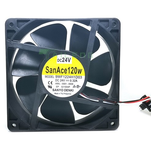 Sanace120WF A90L 0001 0509 냉각 쿨러 9WF1224H1D03 12cm 12038 24V 0.32A FANUC, 1개