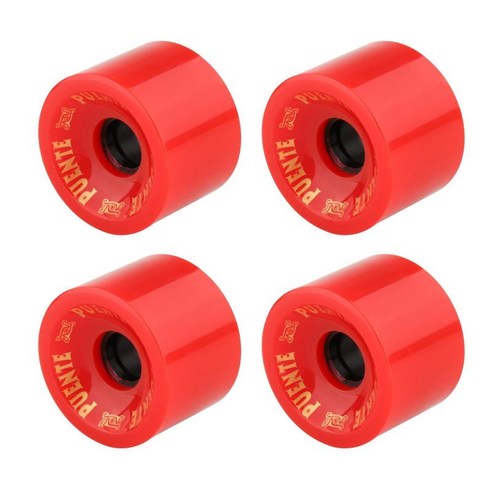 4pcs 70mm 롱 보드 pu 휠 교체 스케이트 보드 82a 경도 휠 순항 휠, 빨간, PU 경도 82A