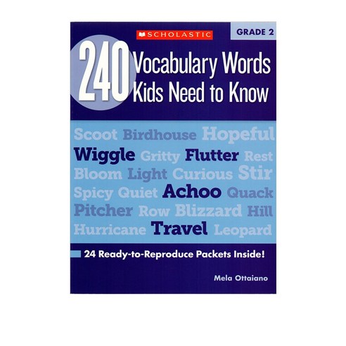 240 Vocabulary Words Kids Need to Know: Grade 2: 24 페이퍼북, Scholastic Teaching Resources