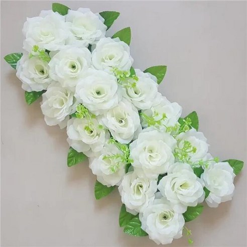 아치형 문 중문 50cm 인공 실크 장미 꽃 행 웨딩 아치형 문 장식 플로레스 실크 모란 도로 인용 꽃 장식 메, 09 as photo 9_01 20cm