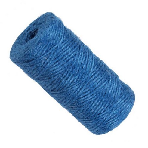 2-4pack 100m 황마 코드 2mm 문자열 공예 Diy 선물 포장 삼실 로프 딥 블루, 진한 파랑, 2개, 주트 사람