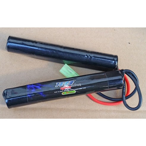 9.6V 1600mAh NI-MH 양갈래 수소 배터리, 1개