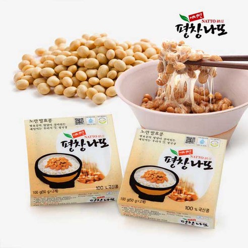 [평창나또] 국산콩노란콩 나또 50g, 20개 낫토