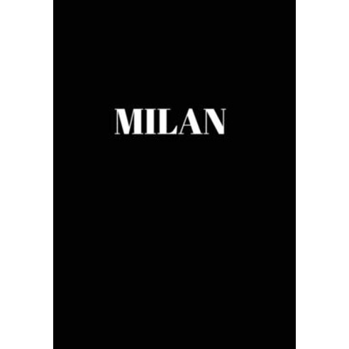 Milan: Hardcover Black Decorative Book for Decorating Shelves Coffee Tables Home Decor Stylish Wo... Hardcover, Murre Book Decor