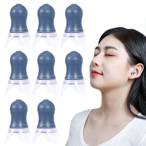 카와이 비행기 기압조절 귀마개 이어플러그 소음방지 소음차단 일반형 M, 2세트, 4개입