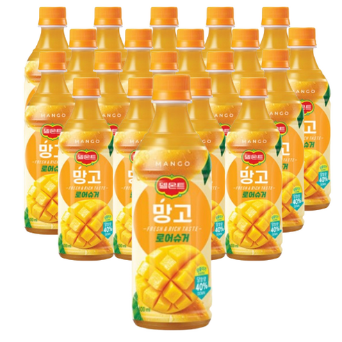 롯데칠성 델몬트 망고 로어슈거, 20개, 400ml