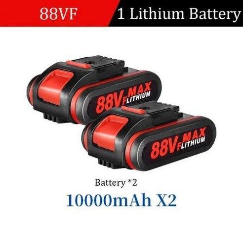 톱 무선 충전식 전기톱 Worx 48VF 36VF 88VF 21V 이온 10000mAh 18V 렌치용 배터리 리튬 배터리용 왕복, 1) 1Battery