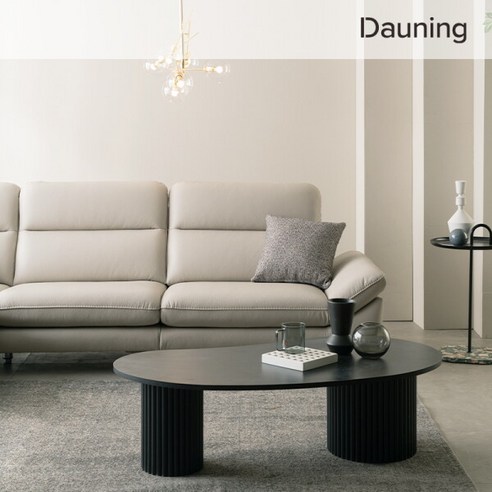 넓고 쾌적한 휴식을 위한 선택, 다우닝 시엘 천연가죽 소파