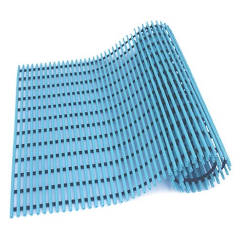 월광매트 튜브형 미끄럼방지매트 90 x 150 cm, 하늘색, 1개