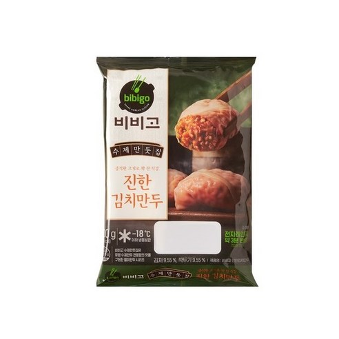 비비고 수제 진한 김치만두 200G 1개 (신선식품), 선택1  - 보냉백