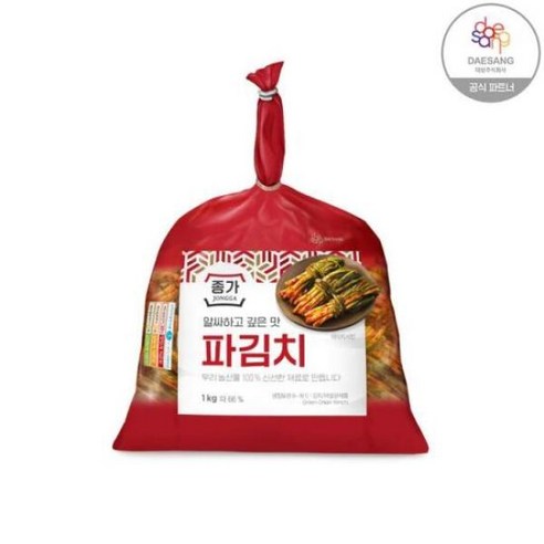 종가집 파김치1kg(비닐), 단일, 1개, 1kg