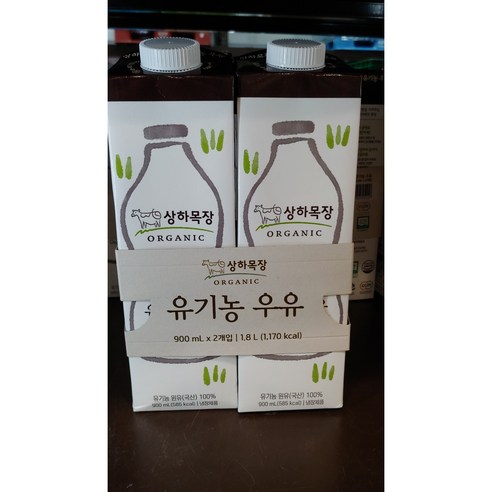 상하목장 유기농우유 900ml 4병무료냉장배송/신선유기농우유/유기농인증