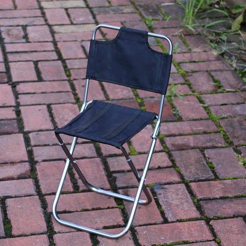 야외 등산 접이 의자 캠핑 바비큐 알루미늄 합금 등받이 의자 휴대용 낚시 의자 기차 의자 노인 마사, 22x24x48