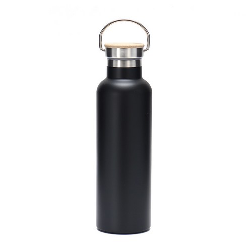 MIRTS 스텐 대용량 보냉 보온 스테인레스 텀블러, 블랙, 750ml