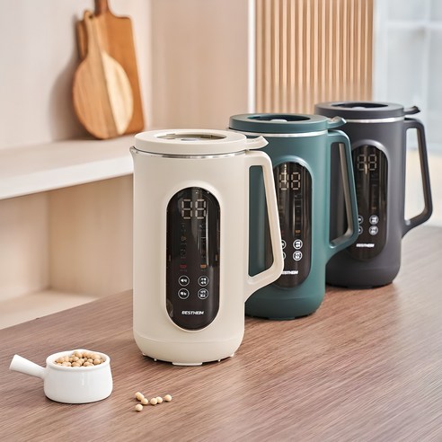 베스트하임 스텐 두유제조기 이유식 죽 제조기 대용량 1200ml, 아이보리, ESR-J1636