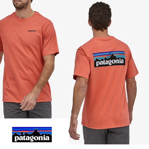 파타고니아 P-6 로고 리버시블 반팔 남자 티셔츠