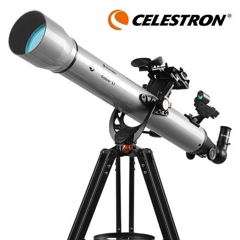 입문용 망원경 초급 Celestron 전문 스타센스 익스플로러 LT80AZ 스마트폰 앱 사용 굴절경80mm F11 천체 XLT 코팅, 01 Only telescope