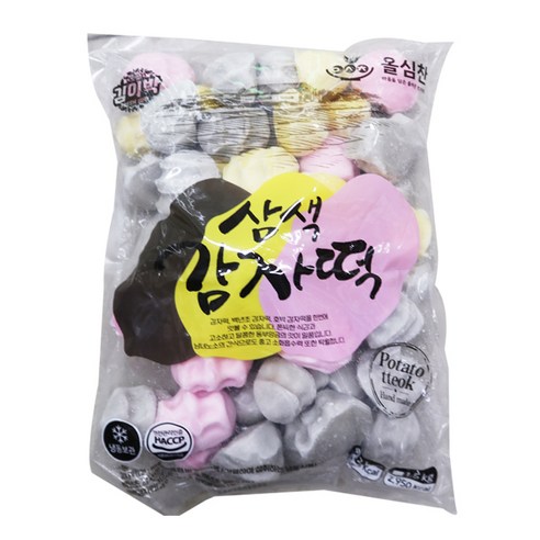 올심찬 삼색 감자떡 2kg 1개