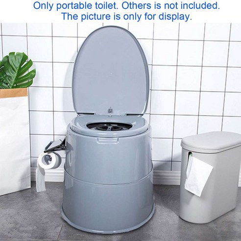 [SW] 휴대용 변기 쪼그리고 노인 화장실 의자 임신 또는 장애인 이동식 화장실/노인 여행 야외 캠핑을 위한 변기, normal, Agreystandard