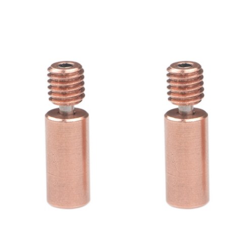 E3D V6 Hotend 히터 블록 멀티 노즐 3D 프린터 부품에 대한 2PCS 양성 금속 Heatbreak 1.75mm로 필라멘트 (부드럽게), 골든, 하나