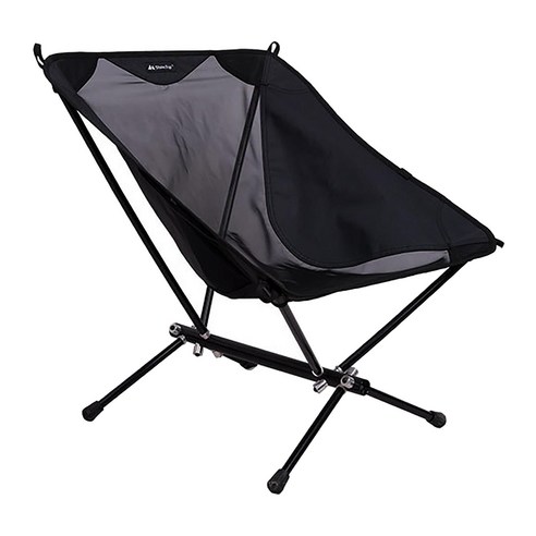 경량 접이식 휴대용 캠핑 의자 낚시의자 3색, 블랙