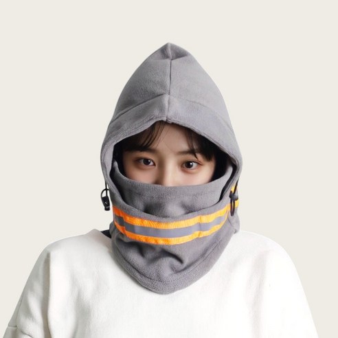 스탠다드엔 겨울 바라클라바 스키 보드 오토바이 기모 후드넥워머, 1개