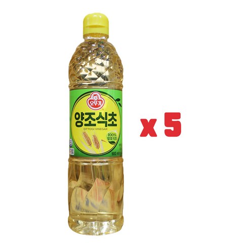 오뚜기 양조식초 900ML 5개 오뚜기 양조식초 900ML 5개