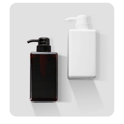 Waoan 호텔 욕실 샴푸 플라스틱 디스펜서 용기, 100ml+250ml+450ml+650ml, 브라운
