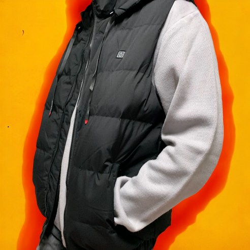 뜨뜻하이 패딩 후드 발열조끼