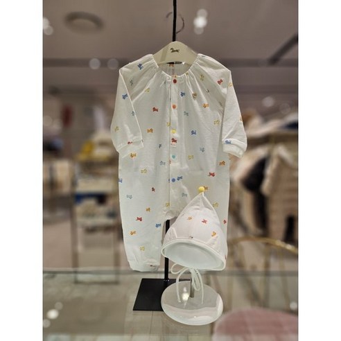 에뜨와 가볍고 편한 우주복 유아복 바디슈트 [] (임신출산선물)유니크우주복모자세트 (07R117506S1) 따뜻하고 귀여운 신생아 선물 출산 백일 선물