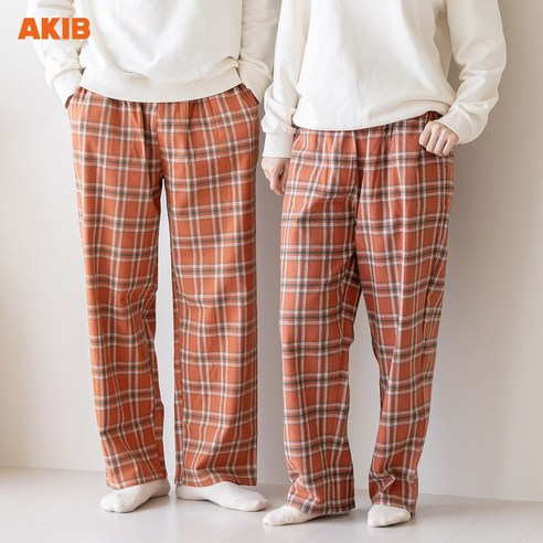 아킵 커플 체크 수면바지 잠옷 면 파자마팬츠 10종