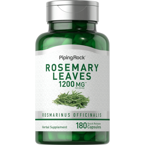 로즈마리잎 4:1배 추출물 1200mg Rosemary 180캡슐 3개월분 고함량 고용량 해외직구, 2개 부모가장수