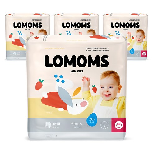 로맘스 에어키키 팬티형 기저귀: 섬세한 아기를 위한 부드러운 선택 로맘스기저귀