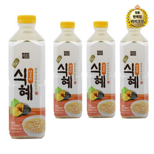 라이브 하늘청 단호박 식혜, 1.2L, 24개