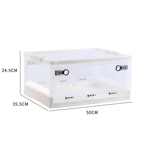 간편한 사용법으로 사용자의 편의를 높여주는 접이식 수납함 가정용 의류 투명 수납함