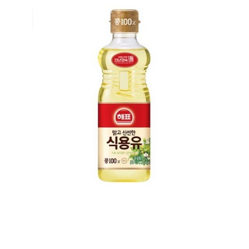 해표 식용유, 500ml, 2개