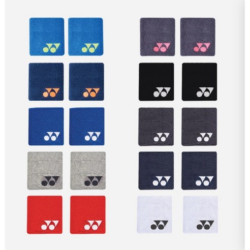 요넥스 손목아대 2024SS 249BN002U 2단 손목아대 손목밴드 오남스포츠, WHITE, 1개