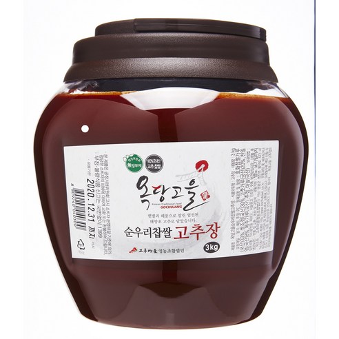 옥당고을 순우리찹쌀고추장, 3kg, 매운맛1개