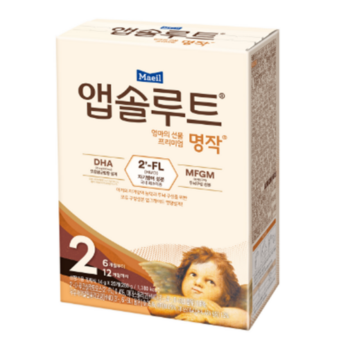 앱솔루트 프리미엄 명작 분유 2단계 4개, 수량 섬네일