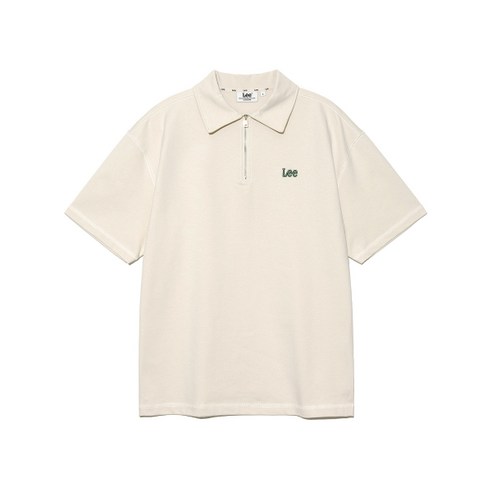 LEE 하프 집업 카라 티셔츠 샌드 베이지 LE2402ST33SE 426602