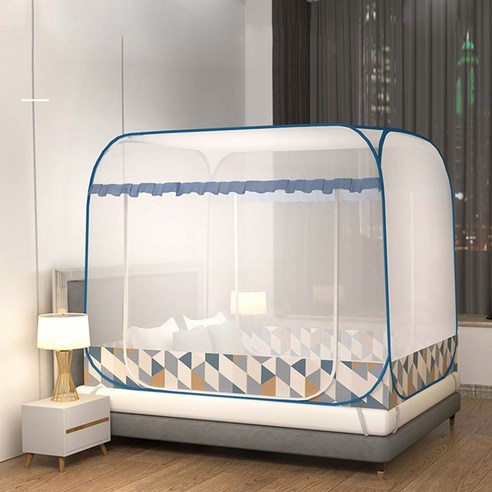 MEIISEO 가정용 모기장 침대 원터치 모기장, 1.0*2.0, 색깔17