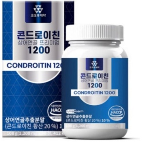 마켓다다) 3개월분의 건강 콘드로이친 상어연골 프리미엄 1200mg x 90정, 1개