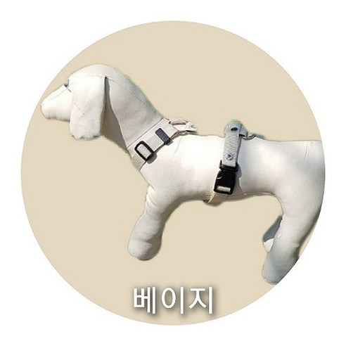 케어 강아지 관절 슬개골 보호 앞섬방지 하네스, 베이지, 1개