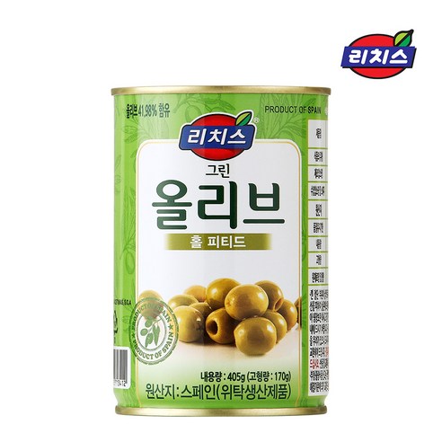 동서 리치스 그린올리브 홀 피티드 3kg, 2개