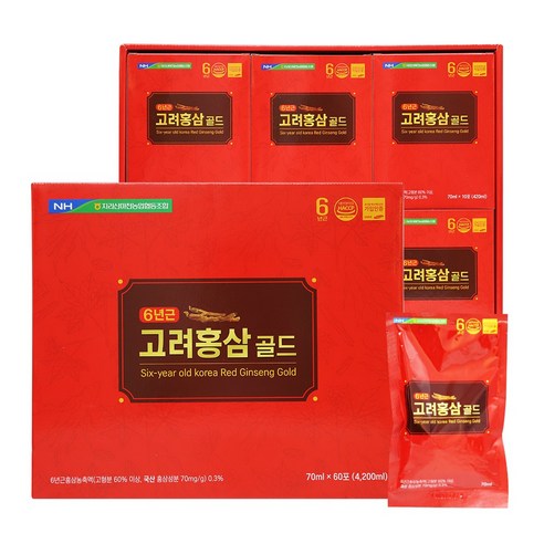 지리산마천농협 6년근고려홍삼골드(60포) + 쇼핑백 포함