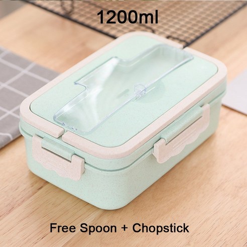 Premium Lunch Box Microwave Safe Lunch Box Kids School Lunch Box Sealed Leak-Proof Lunch Box Bento B, Purple_Microwave-Safe