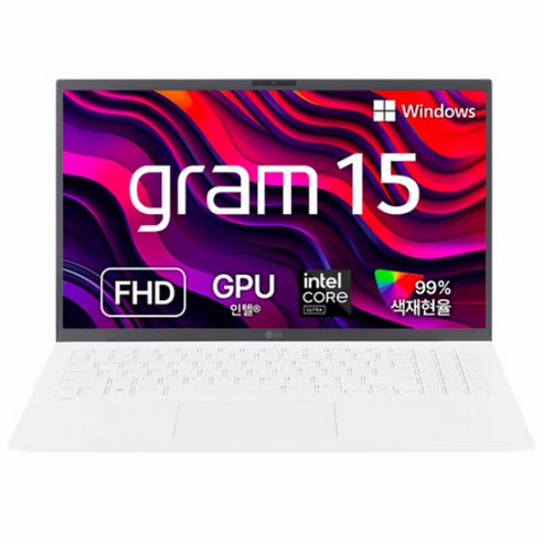 LG전자 2024 그램 15 코어Ultra5 에센스 화이트 256B 16GB 15ZD90S-GX56K, 스노우화이트, 256GB, Free DOS
