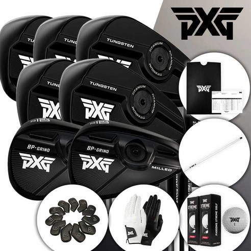 PXG 아이언 웨지 세트 GEN7 0311P XP 블랙(6-W) 52도 56도 슈가대디3 젠7, GEN7 블랙 0311XP (5-W), 54도/58도, 그라파이트 MMT 80g S