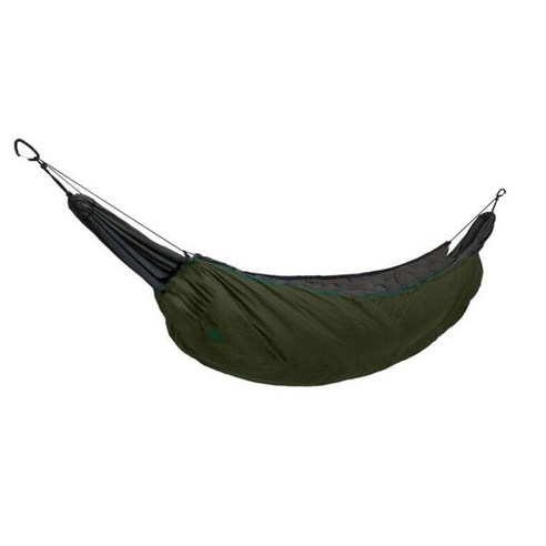 겨울 따뜻한 전체 길이 잠자는 해먹 Underquilt 야외 캠핑 여행, 설명, 설명, 육군 녹색